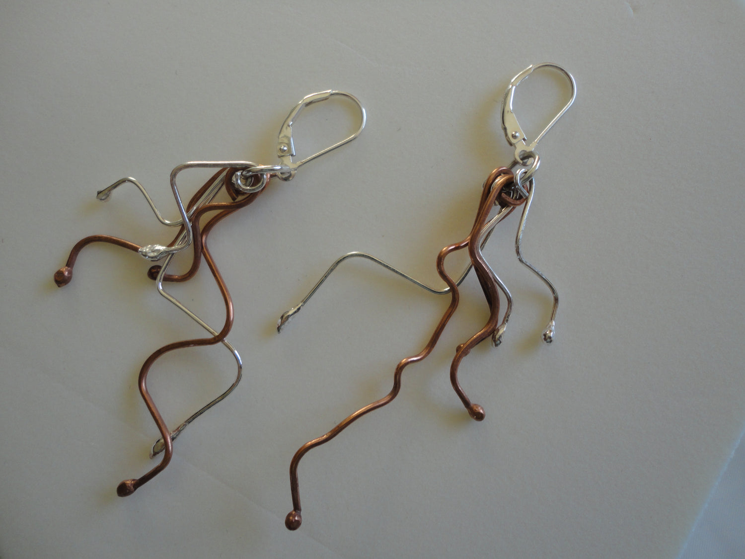 contempory sterling silver earrings